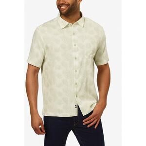 Nat Nast Luxury Originals Mens Camp‎ Shirt XXL Palm Tree Leaf Silk Cotton Blend